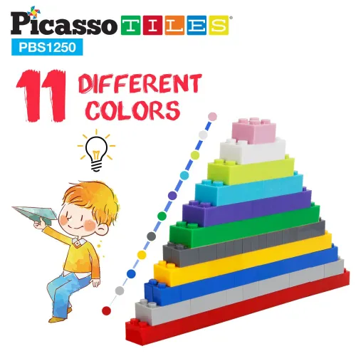 PICASSO TILES Kit De 1250 Bloques De Construcción