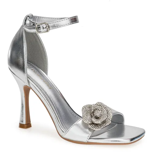 Platanitos Plateado de Mujer modelo Sandalia Dama Fs Boutina plateados sintéticos mujer 2025051213375166043 Sintético Sintético