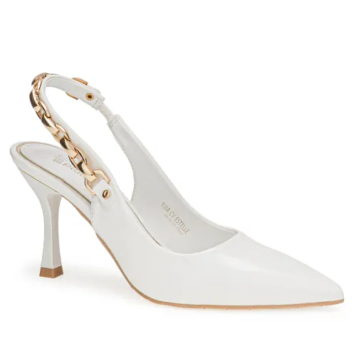 Platanitos Blanco de Mujer modelo Calzado Dama Cv Estelle blancos sintéticos mujer 2025051213375166331 Sintético Sintético