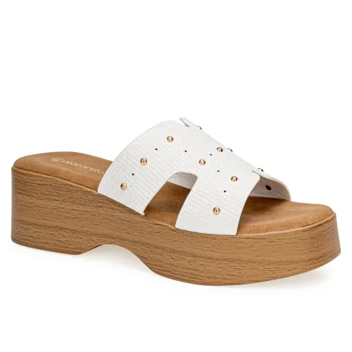 Platanitos Blanco de Mujer modelo Sandalia Dama Sw Birca blancos sintéticos mujer 2025051322292544995 Sintético Sintético