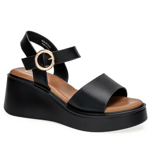 Platanitos Negro de Mujer modelo Sandalia Dama Sw Eliea negros sintéticos mujer 2025051322292545031 Sintético Sintético