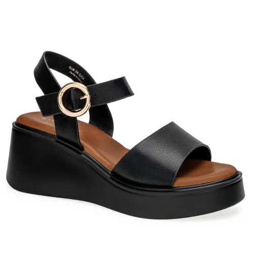 Platanitos Negro de Mujer modelo Sandalia Dama Sw Eliea negros sintéticos mujer 2025051322292545031 Sintético Sintético