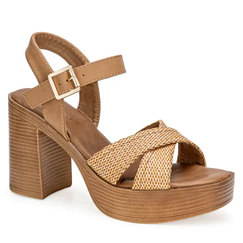 Platanitos Beige de Mujer modelo Sandalia Dama Sp Litre beiges sintéticos mujer 2025051322292545103 Sintético Sintético