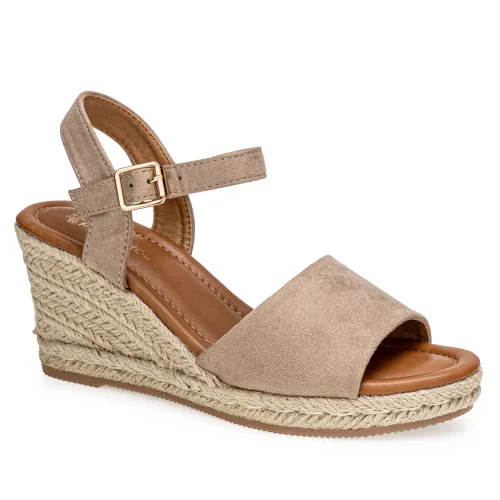 Platanitos Beige de Mujer modelo Sandalia Dama Sw Cardia beiges sintéticos mujer 2025051322292545121 Sintético Sintético