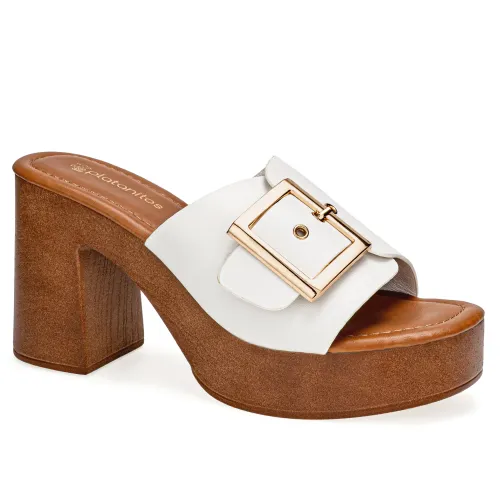 Platanitos Blanco de Mujer modelo Sandalia Dama Sp Borxi blancos sintéticos mujer 2025051322292545229 Sintético Sintético