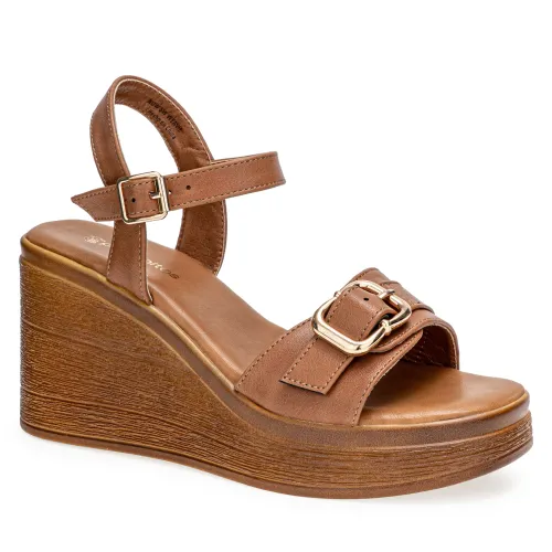 Platanitos Marron de Mujer modelo Sandalia Dama Sw Weavie marrones sintéticos mujer 2025051322292545391 Sintético Sintético
