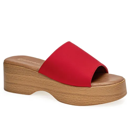 Platanitos Rojo de Mujer modelo Sandalia Dama S Ola rojos rojas roja sintéticos mujer 2025051322292545517 Sintético Sintético