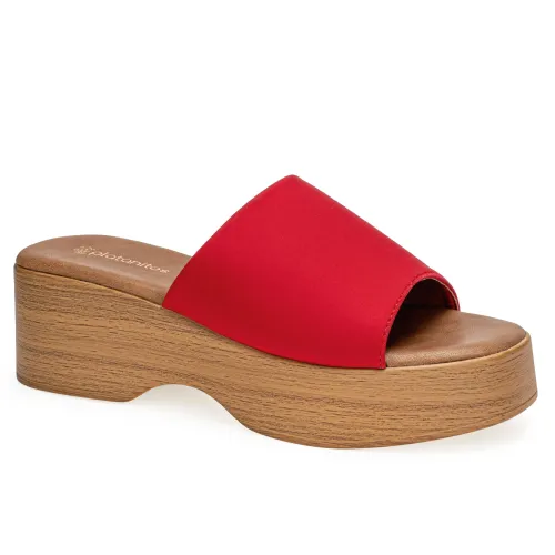 Platanitos Rojo de Mujer modelo Sandalia Dama S Ola rojos rojas roja sintéticos mujer 2025051322292545517 Sintético Sintético