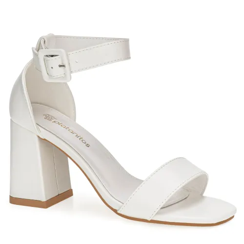 Platanitos Blanco de Mujer modelo Sandalia Dama Sv Joyne blancos sintéticos mujer 2025051513263486959 Sintético Sintético