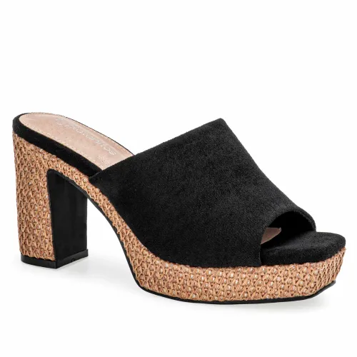 Platanitos Negro de Mujer modelo Sandalia Dama Sp Olmiya negros sintéticos mujer 2025051517141117175 Sintético Sintético