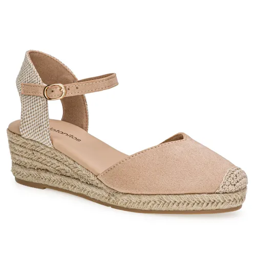 Platanitos Beige de Mujer modelo Alpargata Dama A Madris beiges sintéticos mujer 2025051517141117517 Sintético Sintético