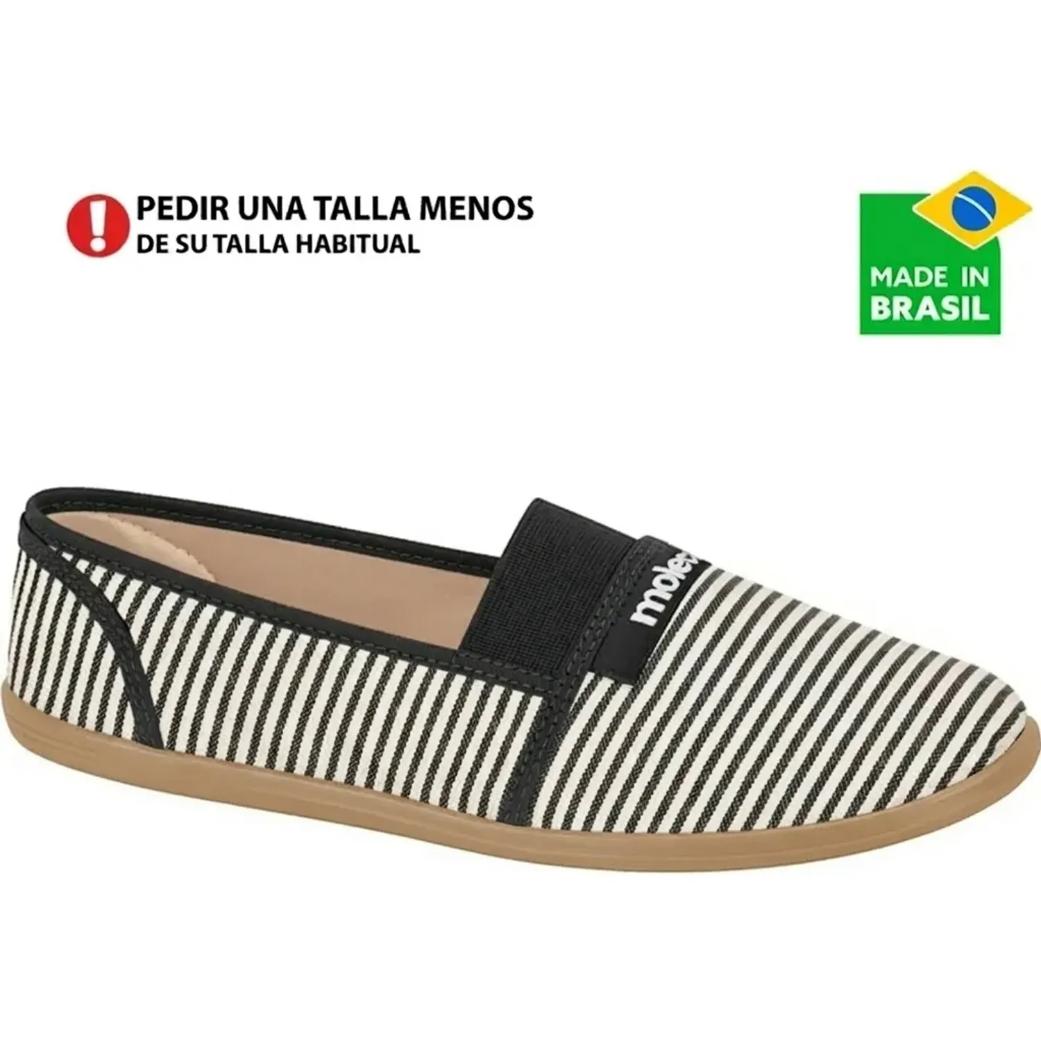 Mocasin Moleca Mujer Ou520.5 color multi negro | Platanitos