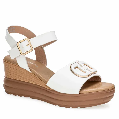 Platanitos Blanco de Mujer modelo Sandalia Dama Sw Agatha blancos sintéticos mujer 2025051617285662341 Sintético Sintético