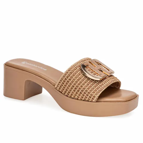 Platanitos Beige de Mujer modelo Sandalia Dama Sp Pabel sintéticos mujer 2025051617285662450 Sintético Sintético