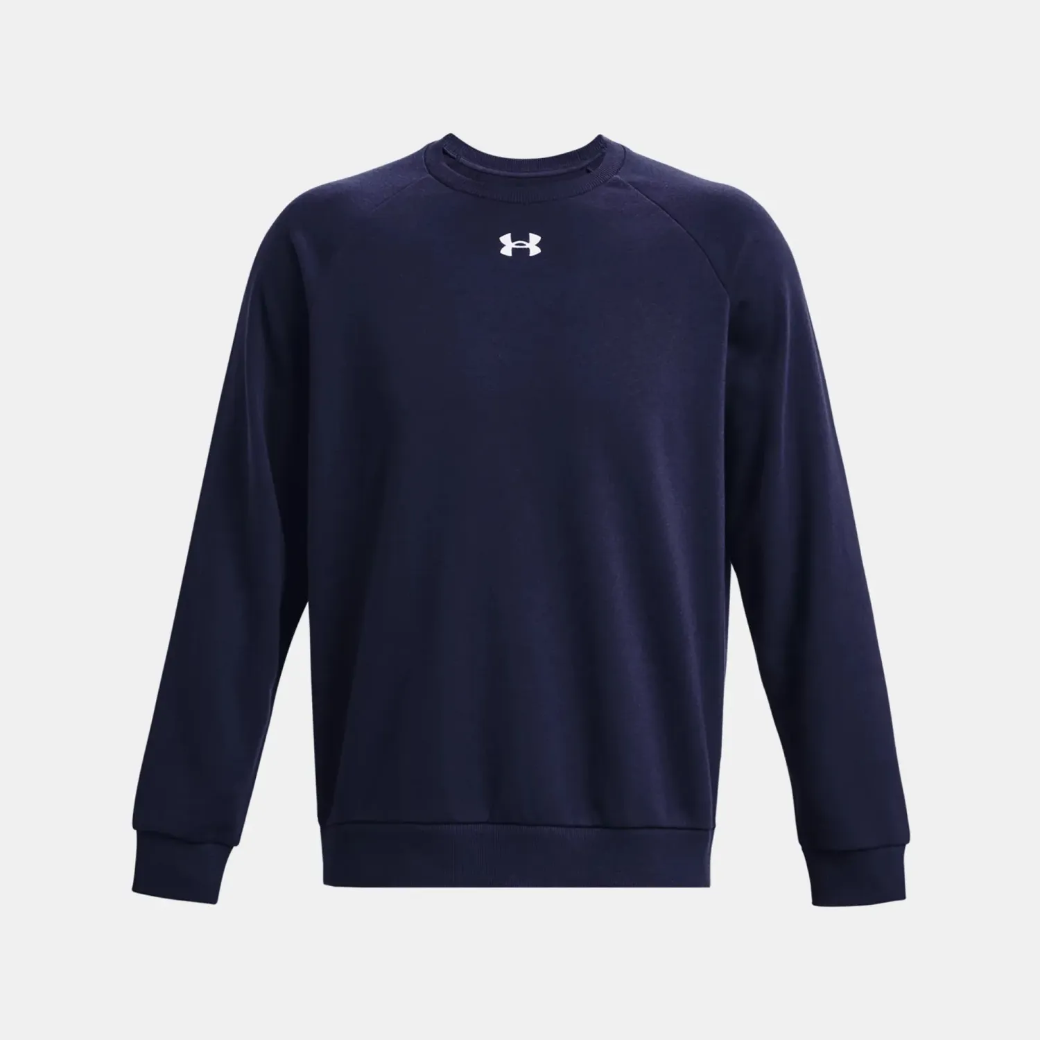 Polera Under Armour Training Hombre Rival Fleece Crew color azul | Platanitos