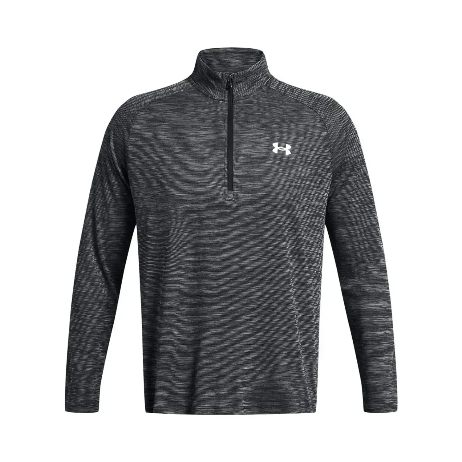 Casaca Under Armour Running Hombre Tech Textured 1/2 Zip color negro | Platanitos