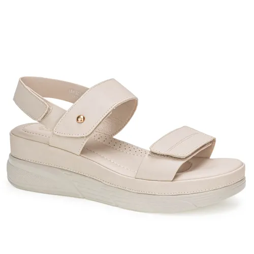 Platanitos Beige de Mujer modelo Sandalia Dama Sct Lita beiges sintéticos mujer 2025052121053285699 Sintético Sintético