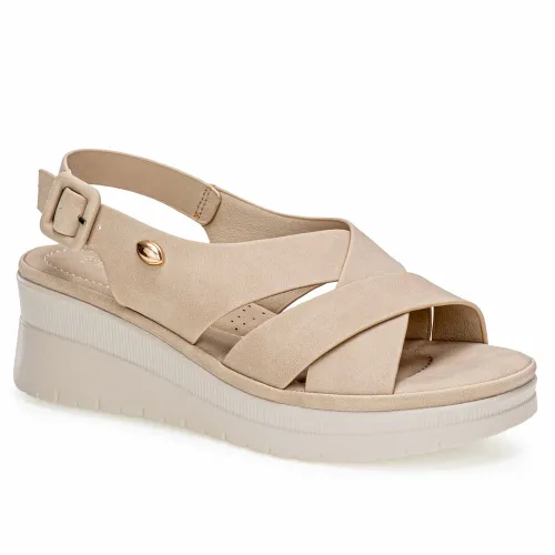 Platanitos Beige de Mujer modelo Sandalia Dama Sw Jimena beiges sintéticos mujer 2025052121053285753 Sintético Sintético
