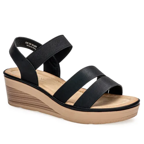 Platanitos Negro de Mujer modelo Sandalia Dama Sw Hilary negros sintéticos mujer 2025052121053286059 Sintético Sintético