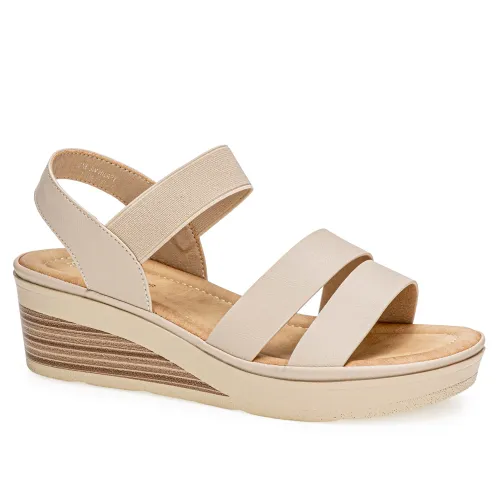 Platanitos Beige de Mujer modelo Sandalia Dama Sw Hilary beiges sintéticos mujer 2025052121053286077 Sintético Sintético