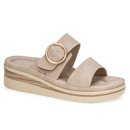 Platanitos Beige de Mujer modelo Sandalia Dama Sct Elke beiges sintéticos mujer 2025052215213521672 Sintético Sintético