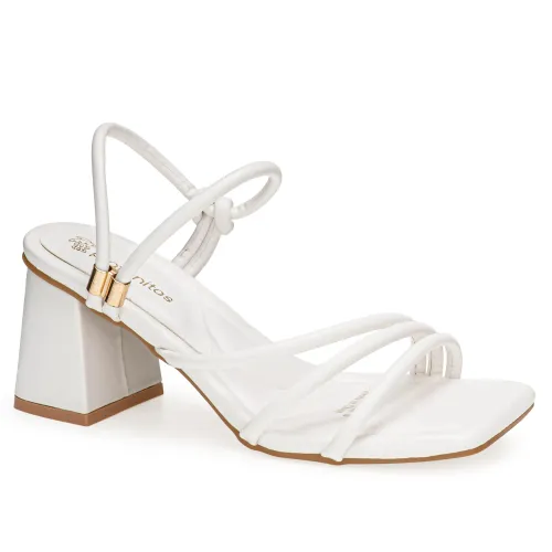 Platanitos Blanco de Mujer modelo Sandalia Dama Sv Lyra blancos sintéticos mujer 2025052216284349473 Sintético Sintético