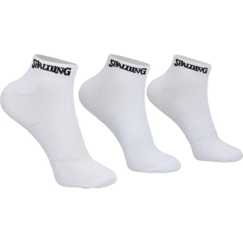 Hombre SPALDING Blanco Pack De Medias Deportivas Hombre Cortos 40-45 Spstco40