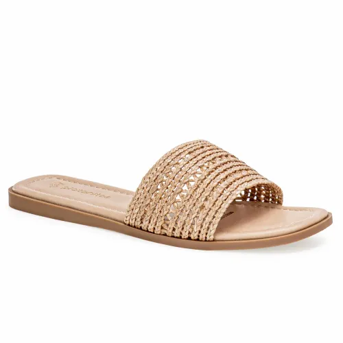 Platanitos Beige de Mujer modelo Sandalia Dama Sf Colette beiges sintéticos mujer 2025052222060972733 Sintético Sintético