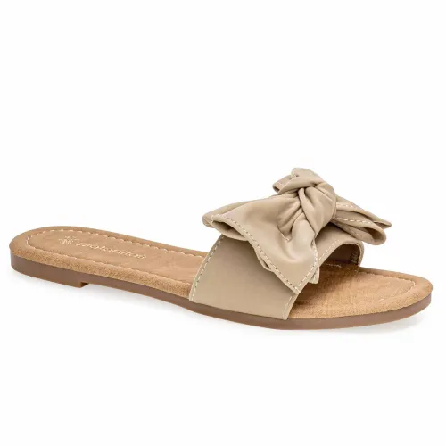 Platanitos Beige de Mujer modelo Sandalia Dama Sf Arleth beiges sintéticos mujer 2025052222060972949 Sintético Sintético