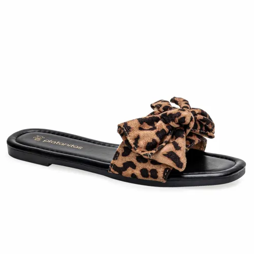 Platanitos  de Mujer modelo Sandalia Dama Sf Arleth leopardos sintéticos mujer 2025052222060972967 Sintético Sintético