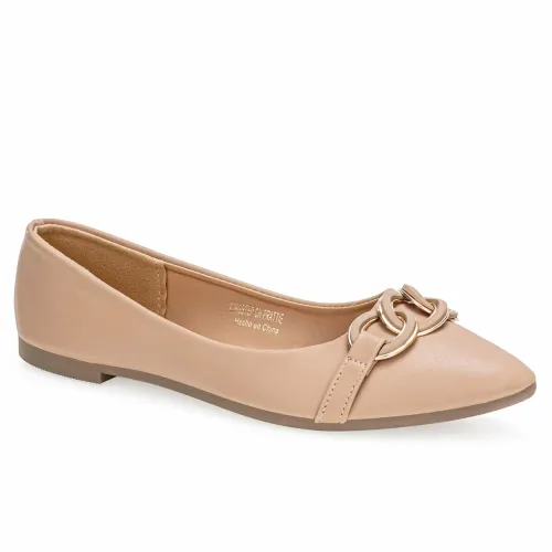 Platanitos Beige de Mujer modelo Calzado Dama Ch Prattie pieles sintéticos mujer 2025052222060973165 Sintético Sintético