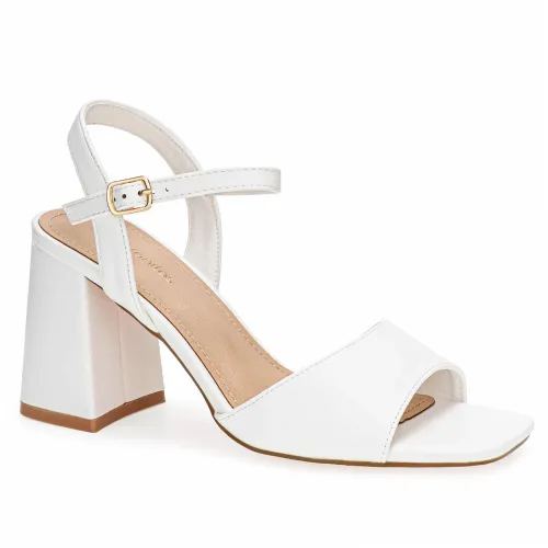 Platanitos Blanco de Mujer modelo Sandalia Dama Sv Carlota blancos sintéticos mujer 2025052222060973255 Sintético Sintético