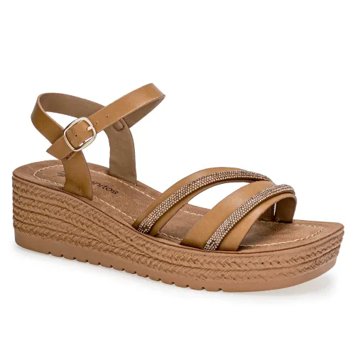 Platanitos Marron de Mujer modelo Sandalia Dama Sw Livia marrones sintéticos mujer 2025052321222494167 Sintético Sintético