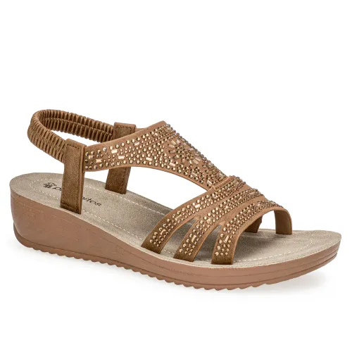 Platanitos Marron de Mujer modelo Sandalia Dama Sw Itala marrones sintéticos mujer 2025052321222494185 Sintético Sintético