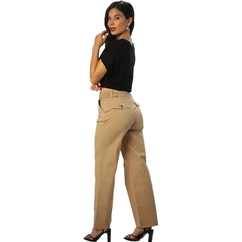 FORDAN JEANS Pantalon Mujer 3882 Con Correa De Lona Insertda