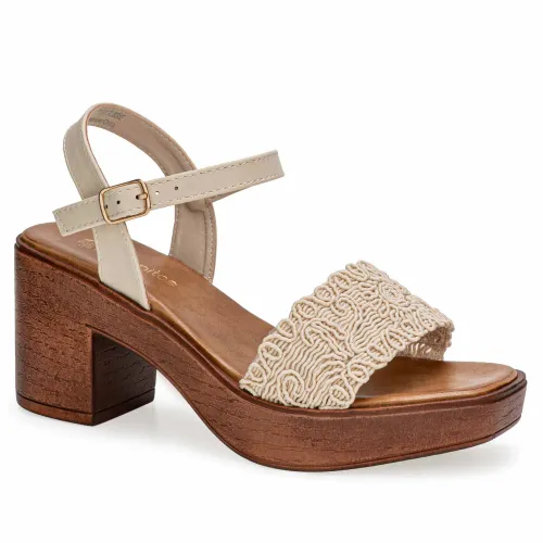 Platanitos Beige de Mujer modelo Sandalia Dama Sp Rubbie beiges sintéticos mujer 2025052619352631539 Sintético Sintético
