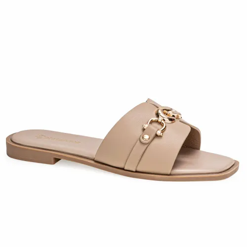 Platanitos Beige de Mujer modelo Sandalia Dama Sf Jodie pieles sintéticos mujer 2025052619352631737 Sintético Sintético