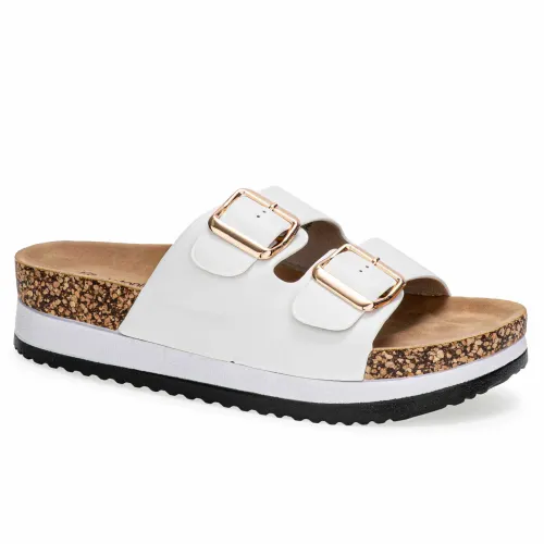 Platanitos Blanco de Mujer modelo Sandalia Dama S 6113-2 blancos sintéticos mujer 2025052619352632215 Sintético Sintético