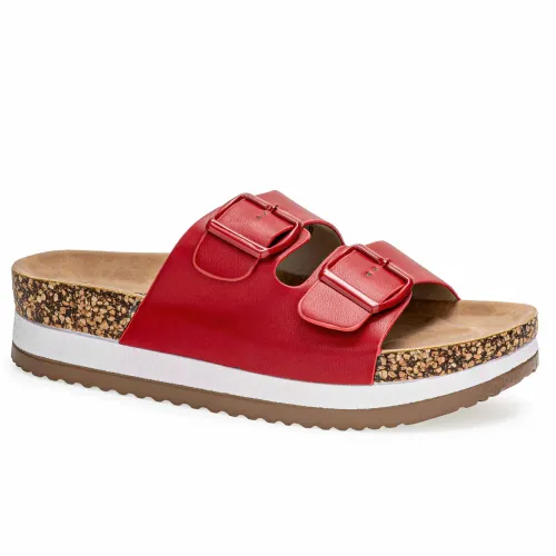 Platanitos Rojo de Mujer modelo Sandalia Dama S 6113-2 rojos rojas roja sintéticos mujer 2025052619352632269 Sintético Sintético