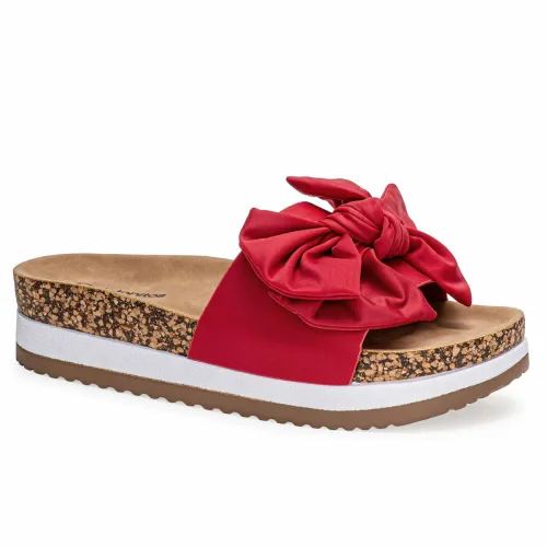 Platanitos Rojo de Mujer modelo Sandalia Dama S Xez rojos rojas roja sintéticos mujer 2025052619352632323 Sintético Sintético