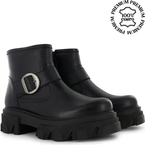 Ecco Negro de Mujer modelo Botin Urbano Mujer Simone05 negros  mujer 2025052722222590915 Cuero CUERO NATURAL