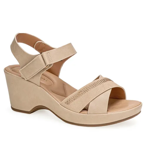 Platanitos Beige de Mujer modelo Sandalia Dama S Godes pieles sintéticos mujer 2025052812113274044 Sintético Sintético