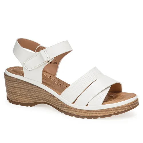 Platanitos Blanco de Mujer modelo Sandalia Dama S Arya blancos sintéticos mujer 2025052812113274206 Sintético Sintético