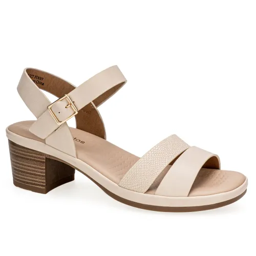 Platanitos Beige de Mujer modelo Sandalia Dama Sct Penny pieles sintéticos mujer 2025052812113274296 Sintético Sintético