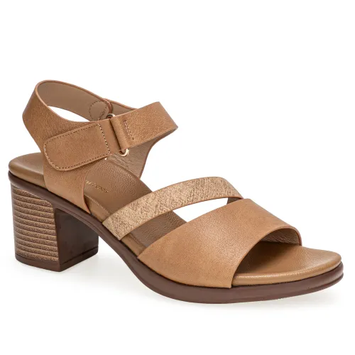 Platanitos Beige de Mujer modelo Sandalia Dama S Tracie sintéticos mujer 2025052812113274332 Sintético Sintético