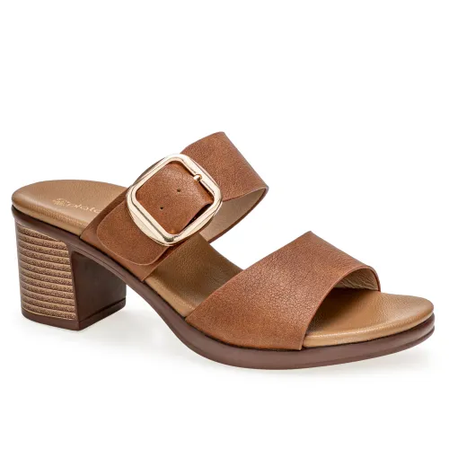 Platanitos Marron de Mujer modelo Sandalia Dama S Karime marrones sintéticos mujer 2025052812113274368 Sintético Sintético