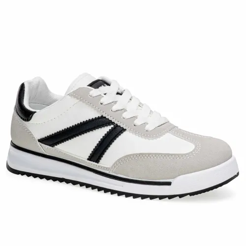 Just4u Blanco de Mujer modelo Zapatilla Dama Z Maira blancos negros sintéticos mujer 2025052914505570276 Sintético Sintético