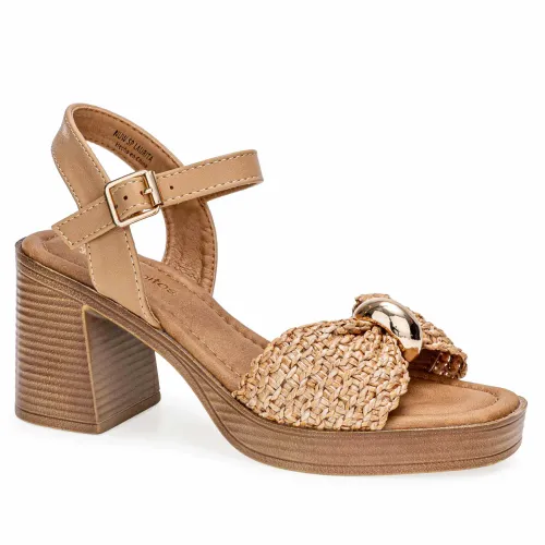 Platanitos Beige de Mujer modelo Sandalia Dama Sp Laurita beiges sintéticos mujer 2025052921053738059 Sintético Sintético