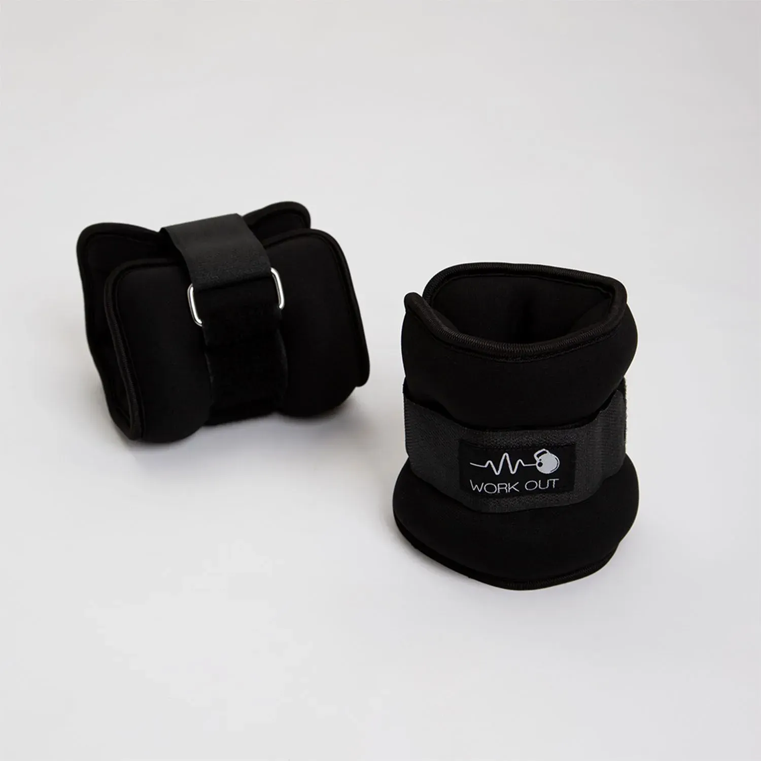 Tobillera Workout Con Peso Negro 1 Kg color negro | Platanitos