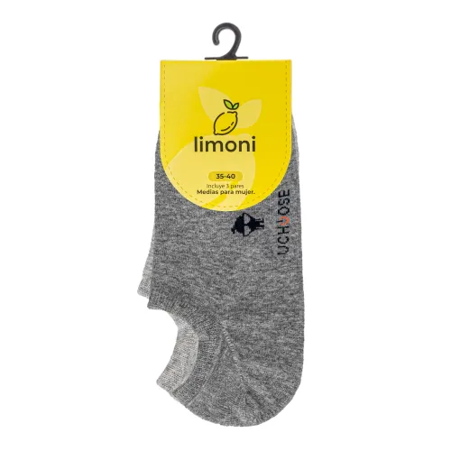 LIMONI Set X 3prs Medias Tobilleras Damas Noha